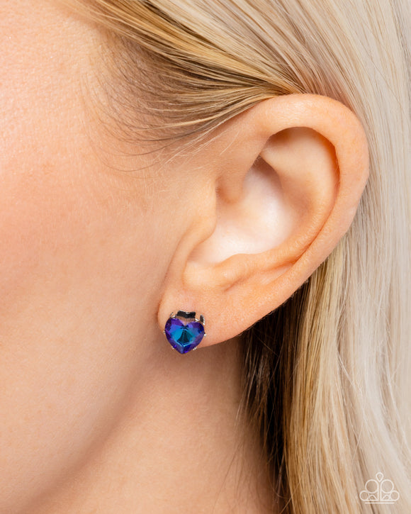 Paparazzi Sweetheart Stunner - Blue Earring