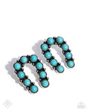 Paparazzi Wild West Wonder - Blue Post Earrings