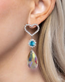 Paparazzi Faceted Frenzy - Blue Earring