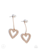 Paparazzi Valentines Vision - Gold Earring