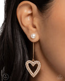 Paparazzi Valentines Vision - Gold Earring