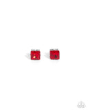 Paparazzi Squared Soprano - Red Earring