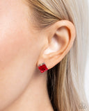 Paparazzi Squared Soprano - Red Earring