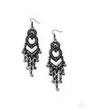 Paparazzi Pristine Precipitation - Black Earring