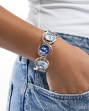 Paparazzi Painted Promise - Blue Bracelet