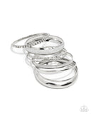 Paparazzi Smoldering Stack - Silver Bracelet