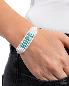 Paparazzi Hopeful Hire - Blue Bracelet