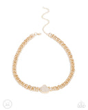 Paparazzi Endearing Edge - Gold Necklace