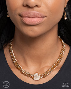 Paparazzi Endearing Edge - Gold Necklace