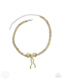 Paparazzi Buckingham Bow - Yellow Necklace