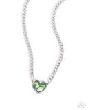 Tasteful Triad - Green Necklace