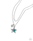Paparazzi Stackable Stars - Green Necklace