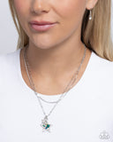 Paparazzi Stackable Stars - Green Necklace