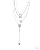 Paparazzi Dazzle and Stretch - Silver Necklace