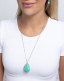 Paparazzi Stony Status - Green Necklace