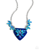 Paparazzi Scintillating Shield - Blue Necklace