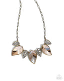 Paparazzi Leafy Leader - Brass Necklace