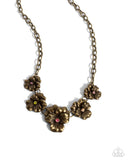 Paparazzi Blatant Botanicals - Brass Necklace