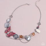 Paparazzi Whimsical Whisper - Red Necklace