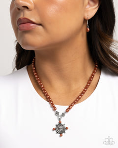 Paparazzi Athenian Affection - Brown Necklace