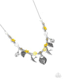 Paparazzi Flight of the Sparrow - Yellow Necklace