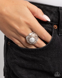 Paparazzi Pearly Podium - Copper Ring