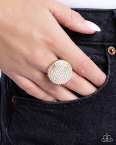 Paparazzi Studded Scout - Gold Ring