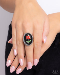 Paparazzi Delicate Dowry - Black Ring