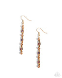 Paparazzi Square Slope - Purple Earring