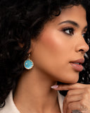 Paparazzi South Star - Blue Earring