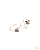 Paparazzi Butterfly Beginning - Copper Earring
