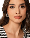 Paparazzi Continuous Construction - Silver Earring