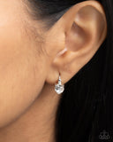 Paparazzi Tenuous Touch - White Earring
