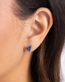 Paparazzi Triangular Twinkle - Blue Earring