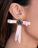 Paparazzi Coquettish Candidate - Pink Post Earrings