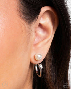 Paparazzi Decade Dance - White Earring