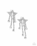 Paparazzi Stellar Scale - White Earring