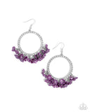 Paparazzi Wreathed Wisteria - Purple Earring