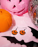 Paparazzi Vampire Bats - Orange Earring