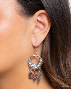 Paparazzi Alternative Angel - Red Earring