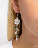 Paparazzi Lattice Lure - White Earring