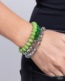 Paparazzi Memorable Makeover - Green Bracelet