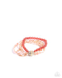 Paparazzi Beaded Boundary - Pink Bracelet