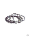 Paparazzi Beaded Boundary - Silver Bracelet