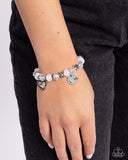 Paparazzi Filigree Finesse - White Bracelet