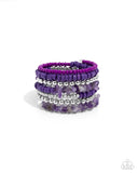 Paparazzi Plentiful Pizzazz - Purple Bracelet