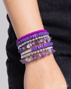 Paparazzi Plentiful Pizzazz - Purple Bracelet