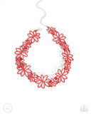 Paparazzi Bouquet Blend - Red Necklace