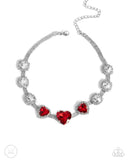 Paparazzi Valentines Vibe - Red Necklace