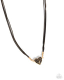 Paparazzi Heartbroken Bling - Black Necklace